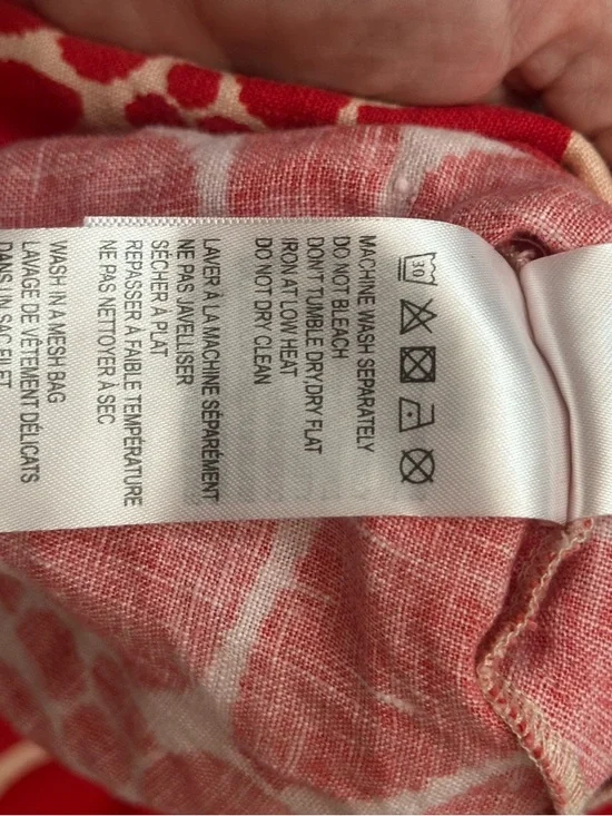 FARM Rio Red Palermo Sleeveless Midi Dress Size Small 38470 - Picture 12 of 16